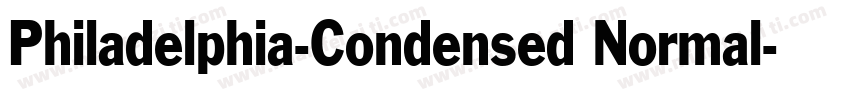 Philadelphia-Condensed Normal字体转换
